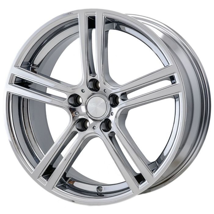 Tesla Model S Wheel Rim PVD Bright Chrome 97292 Stock Factory OEM Replacement