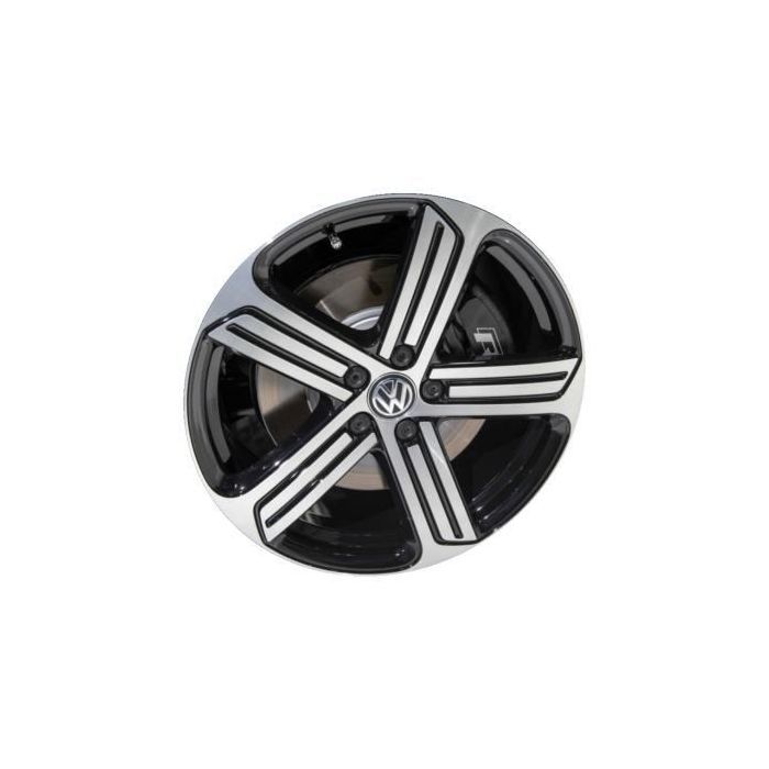 Volkswagen Golf Wheel Rim Machined Black ALY97702 Stock Factory OEM Replacement