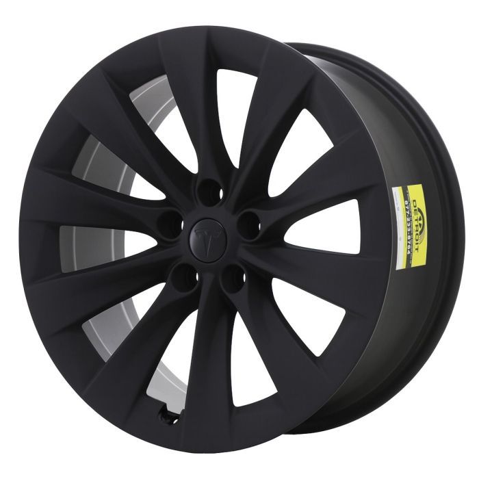 Tesla Model S Wheel Rim Satin Black 97755 Stock Factory OEM Replacement