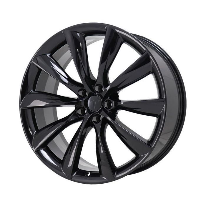 Tesla Model X Wheel Rim Gloss Black ALY97771 (F) Stock Factory OEM Replacement