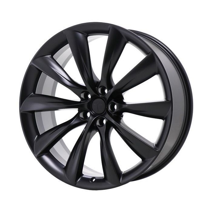 Tesla Model X Wheel Rim Satin Black ALY97845 (R) Stock Factory OEM Replacement