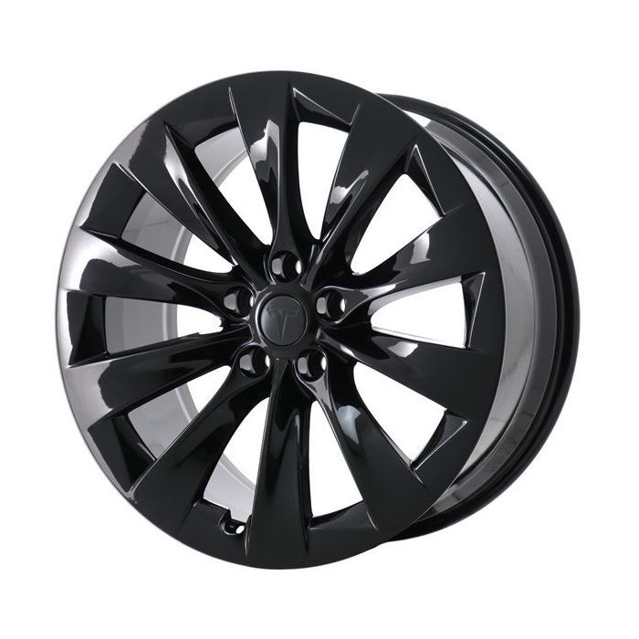 Tesla Model X Wheel Rim Gloss Black ALY97801 (R) Stock Factory OEM Replacement