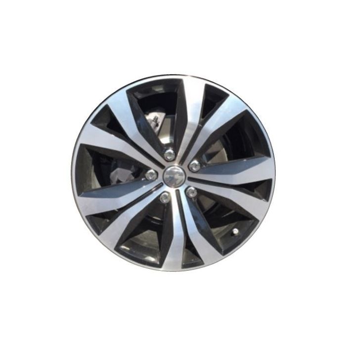 Volkswagen Touareg Wheel Rim Machined Black ALY97910 Stock Factory OEM Replacement