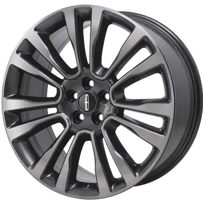 Lincoln Continental Wheel Rim Machined Charcoal ALY97977 Stock Factory OEM Replacement