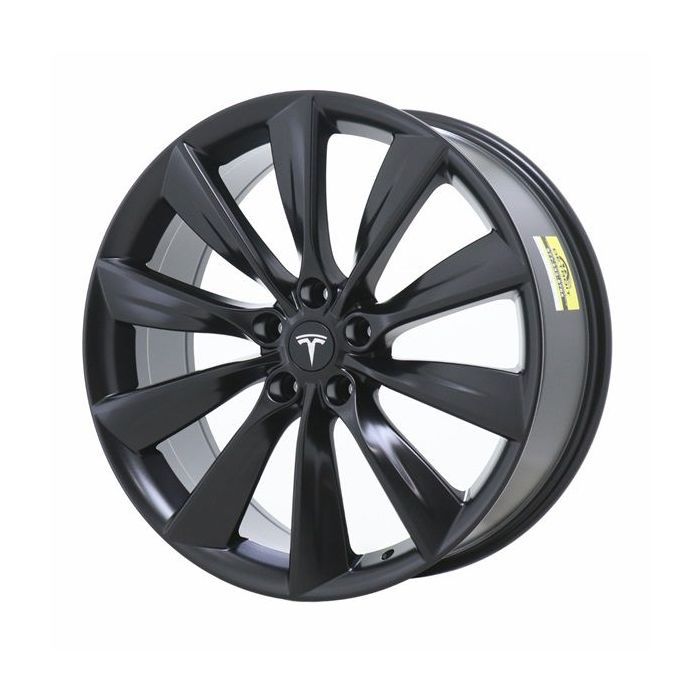 Tesla Model S Wheel Rim Satin Black ALY98727 (F) Stock Factory OEM Replacement