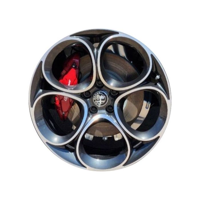 Alfa Romeo Stelvio Wheel Rim Machined Black 58208 Stock Factory OEM Replacement