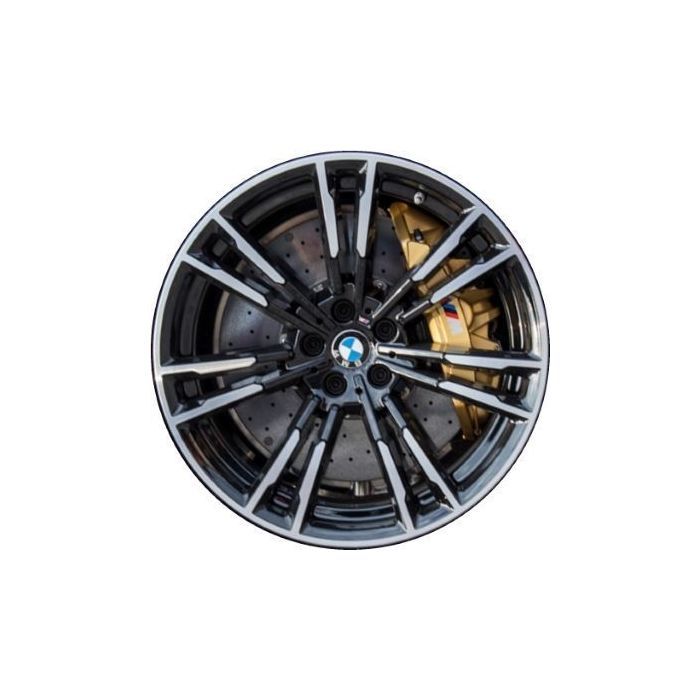 BMW M5 Wheel Rim Machined Black 86390 (R) Stock Factory OEM Replacement