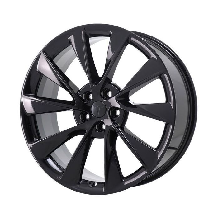 Tesla Model S Wheel Rim Gloss Black ALY96250 (R) Stock Factory OEM Replacement
