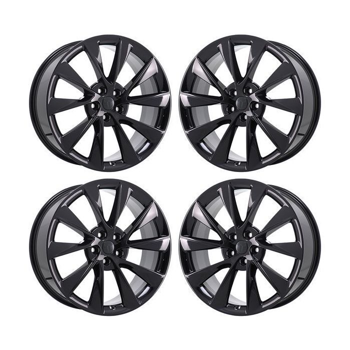 Tesla Model S Exchange Wheels Set of 4-Exchange Rims Set of 4 Gloss Black ALY96249 (F)