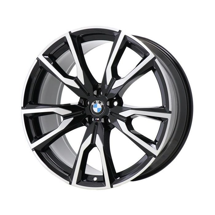 BMW X7 Wheel Rim Machined Black ALY96472 (F) Stock Factory OEM Replacement