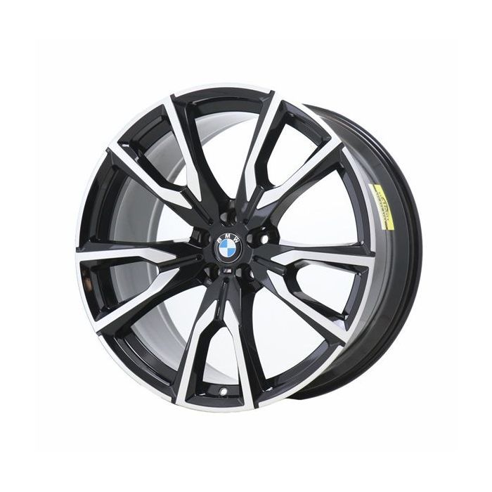 BMW X7 Wheel Rim Machined Black ALY96473 (R) Stock Factory OEM Replacement
