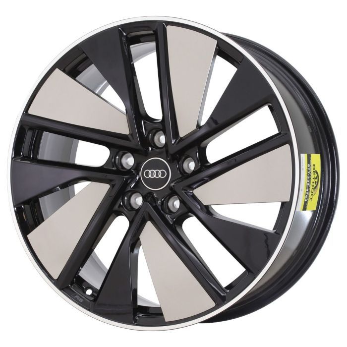 Audi E-tron GT Wheel Rim Machined Lip Black ALYAN031 (R) Stock Factory OEM Replacement