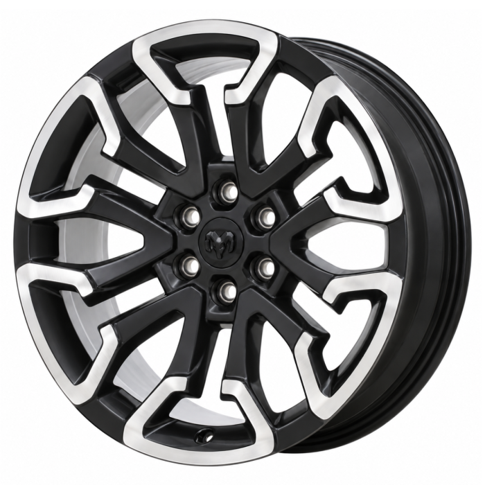 Dodge Ram 1500 Wheel Rim Polished Satin Black ALYCO041 Stock Factory OEM Replacement