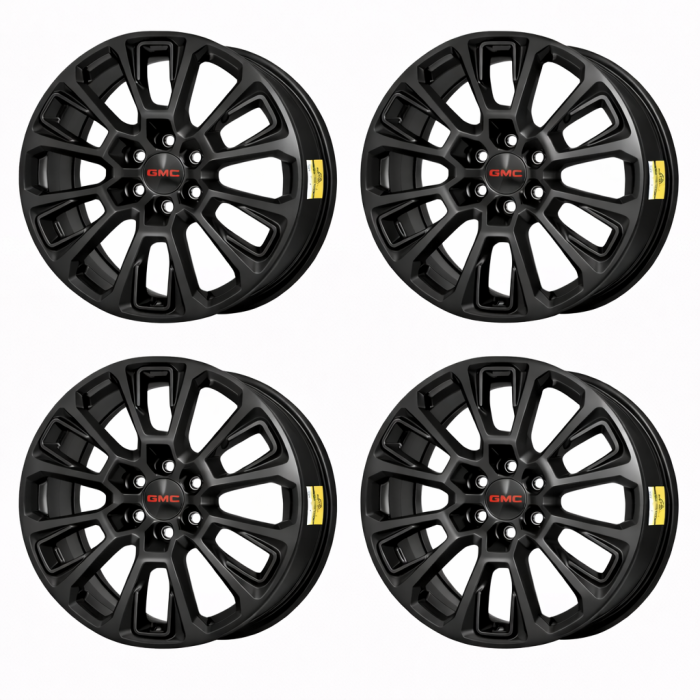 GMC Yukon Denali Outright Wheels Set of 4-Outright Rims Set of 4 Satin Black ALYGV091