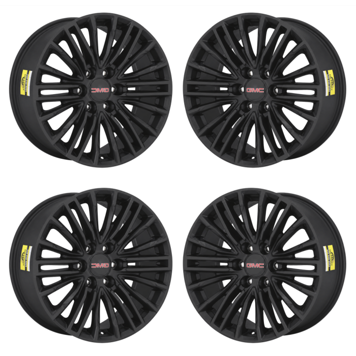 GMC Yukon Exchange Wheels Set of 4-Exchange Rims Set of 4 Satin Black ALYGV092