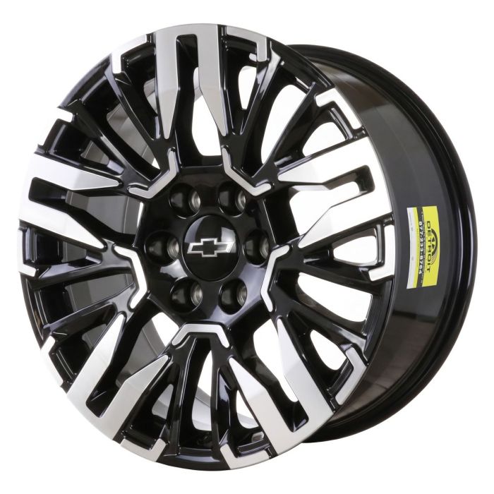 Chevrolet Silverado Wheel Rim Machined Black ALYGV094 Stock Factory OEM Replacement