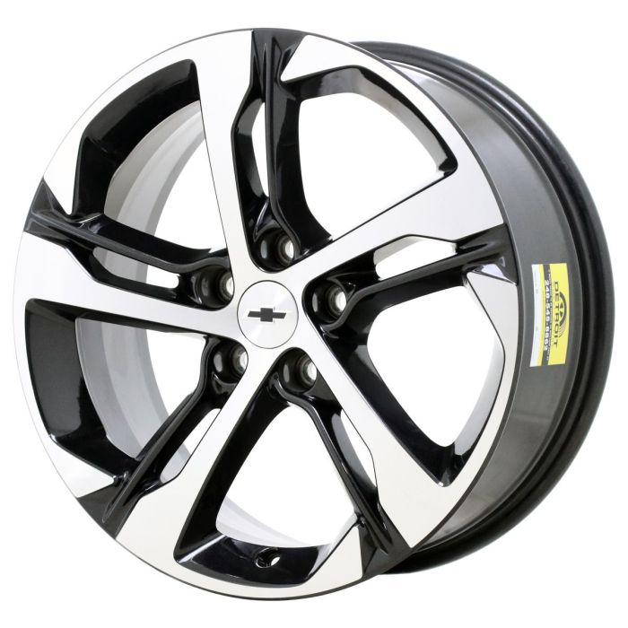 Chevrolet Trax Wheel Rim Machined Black ALYGZ054 Stock Factory OEM Replacement