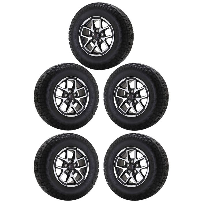 Jeep GLADIATOR Wheel and Tire Sets-Wheel and Tire Packages-Wheel & Tire Sets-Wheel & Tire Packages-Wheel and Rim Sets-Wheel and Rim Packages-Wheel & Rim Sets -Wheel & Rim Packages Machined Black ALYJG083