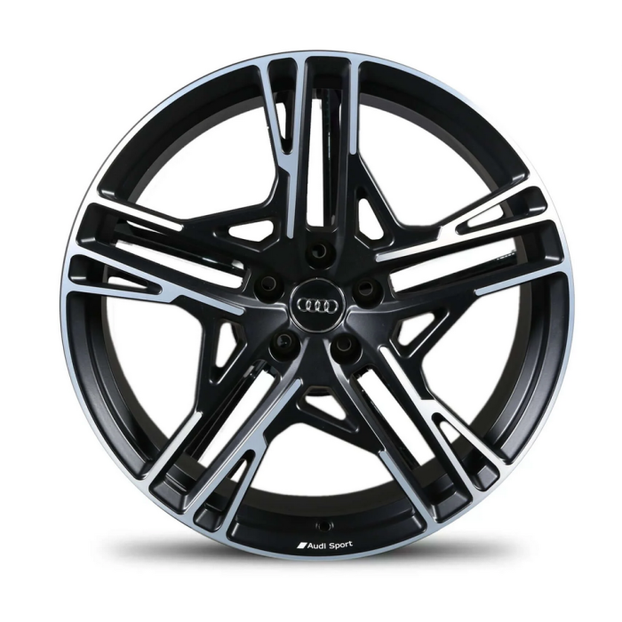 Audi R8 Wheel Rim Machined Black AUDIR8-20X11 (R) Stock Factory OEM Replacement