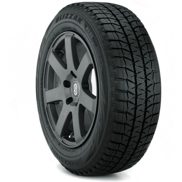 Bridgestone Blizzak WS80 New Take Off (Low Miles) Tire 225/45R17 2254517  91H 013125