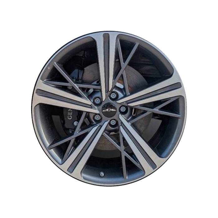 Genesis GV80 Wheel Rim Machined Grey ALYGEN25 Stock Factory OEM Replacement