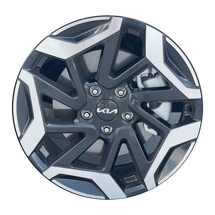 Kia Seltos Wheel Rim Machined Black ALYKM077 Stock Factory OEM Replacement