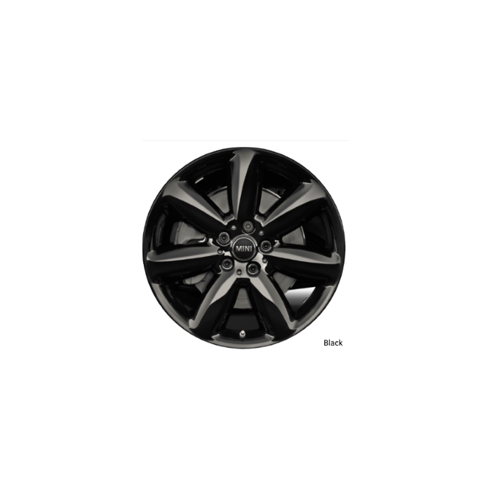 Mini Clubman Wheel Rim Gloss Black ALYCA076 Stock Factory OEM Replacement