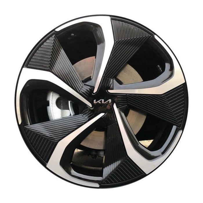 Kia EV6 Wheel Rim Machined Black 10446 Stock Factory OEM Replacement
