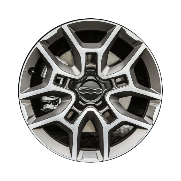 Fiat 500x Wheel Rim Machined Grey 61696 Stock Factory OEM Replacement