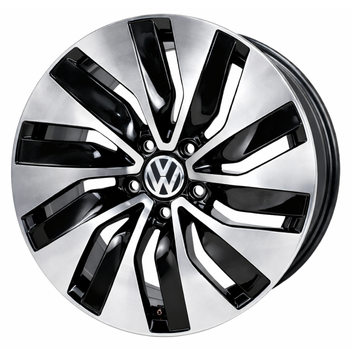 Volkswagen Jetta Wheel Rim Machined Black 69971 Stock Factory OEM Replacement