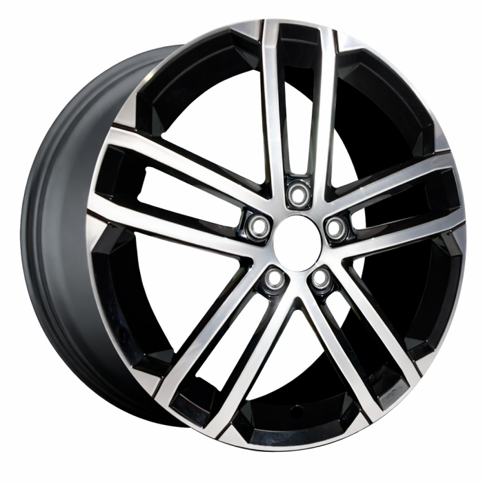 Volkswagen Golf GTI Wheel Rim Machined Black 70016 Stock Factory OEM Replacement