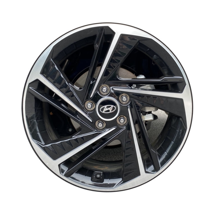 Hyundai Elantra Wheel Rim Machined Black 70630 Stock Factory OEM Replacement