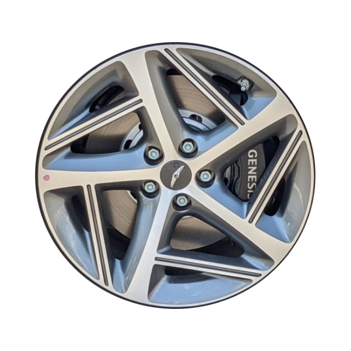 Genesis G80 Wheel Rim Machined Grey 70779 (F) Stock Factory OEM Replacement