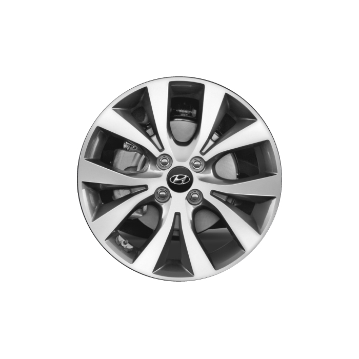 Hyundai Accent Wheel Rim Machined Grey 70867 Stock Factory OEM Replacement