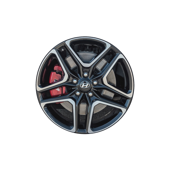 Hyundai Veloster Wheel Rim Machined Grey 70957 Stock Factory OEM Replacement