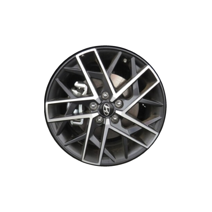 Hyundai Elantra Wheel Rim Machined Grey 70968 Stock Factory OEM Replacement