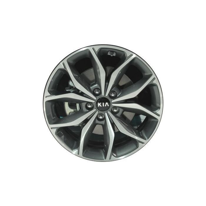 Kia Forte Wheel Rim Machined Grey 74745 Stock Factory OEM Replacement
