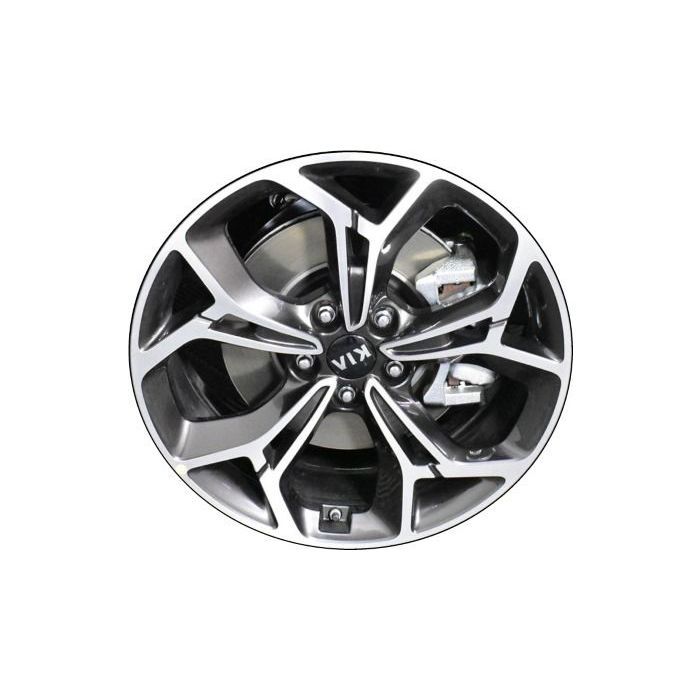 Kia Sportage Wheel Rim Machined Black 74809 Stock Factory OEM Replacement