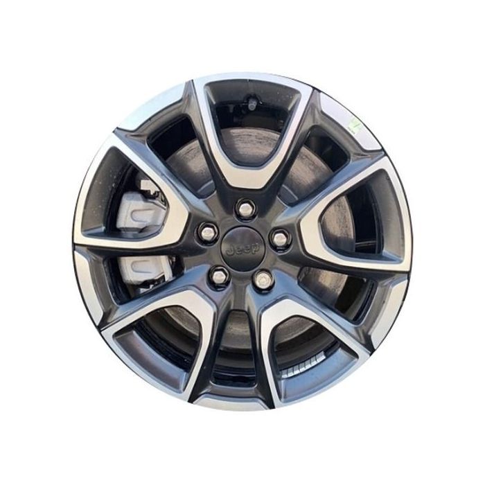 Jeep Compass Wheel Rim Machined Black 9111 Stock Factory OEM Replacement