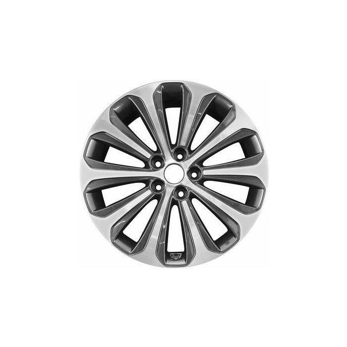 Hyundai Genesis Wheel Rim Machined Grey 70824 Stock Factory OEM Replacement
