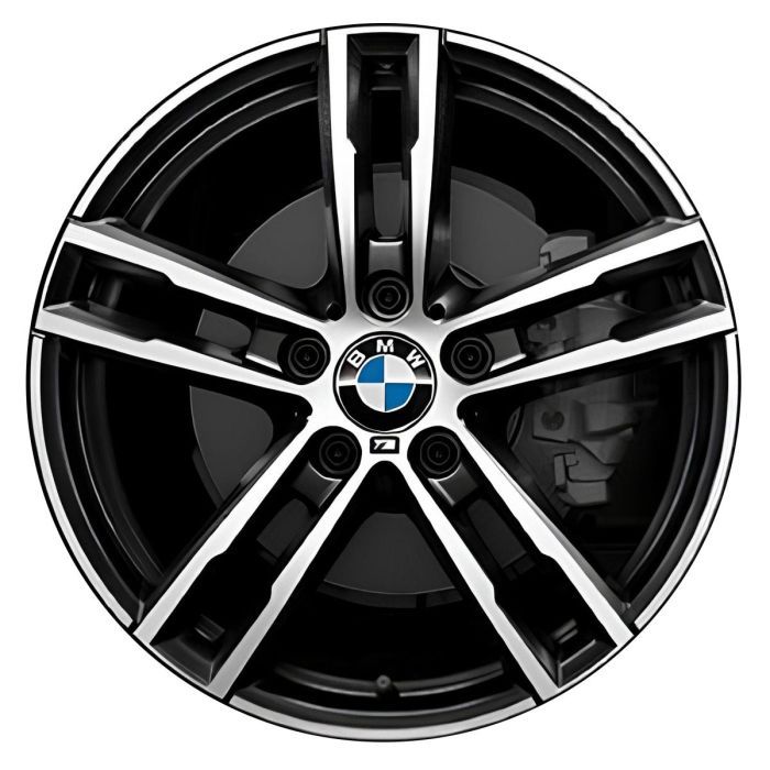BMW 230i Wheel Rim Machined Black 86514 (R) Stock Factory OEM Replacement
