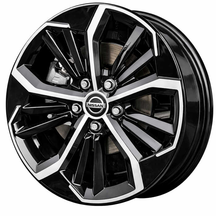 Nissan Altima Wheel Rim Machined Black ALYNQ040 Stock Factory OEM Replacement
