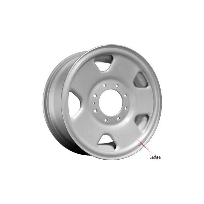 Ford F-250 Wheel Rim Silver Steel 3621A Stock Factory OEM Replacement