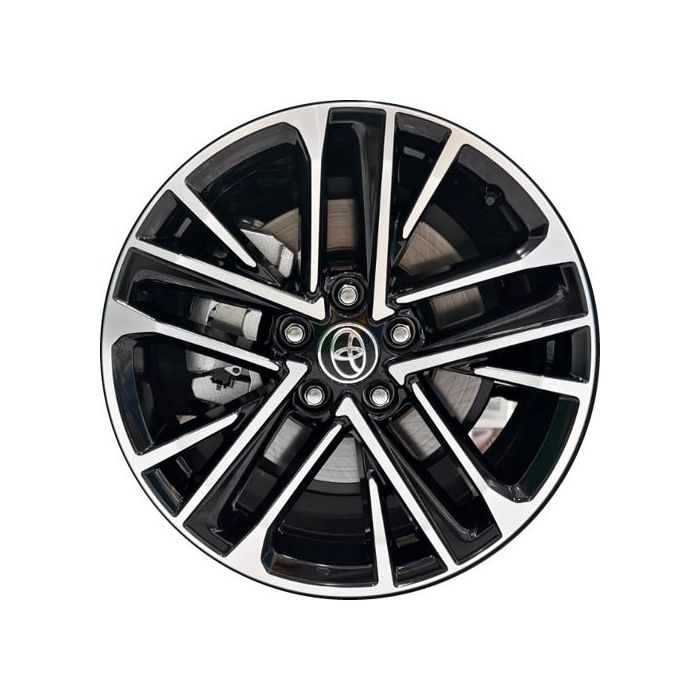 Toyota Camry Wheel Rim Machined Black ALYTX041 Stock Factory OEM Replacement