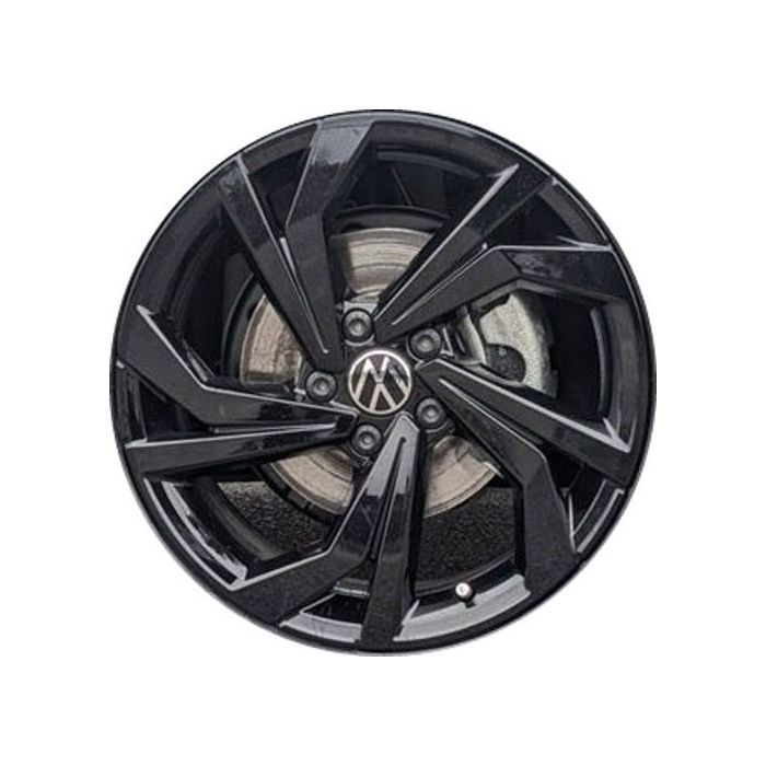 Volkswagen Jetta Wheel Rim Gloss Black 69650 Stock Factory OEM Replacement
