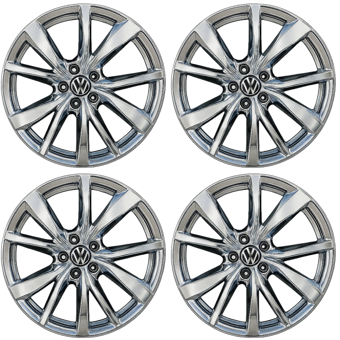 Volkswagen Atlas Wheel Rim PVD Bright Chrome ALYWB087 Stock Factory OEM Replacement