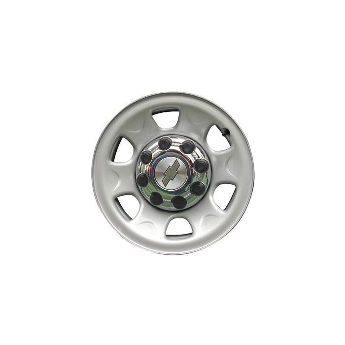 Chevrolet Silverado 2500 Wheel Rim Silver Steel 5198 Stock Factory OEM Replacement