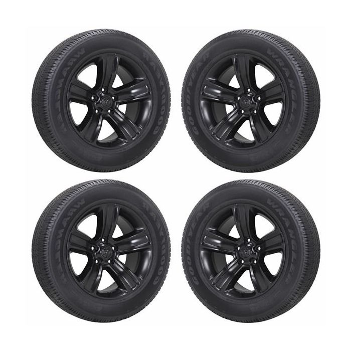 Dodge Ram 1500 Wheel and Tire Sets-Wheel and Tire Packages-Wheel & Tire Sets-Wheel & Tire Packages-Wheel and Rim Sets-Wheel and Rim Packages-Wheel & Rim Sets -Wheel & Rim Packages Satin Black 2453