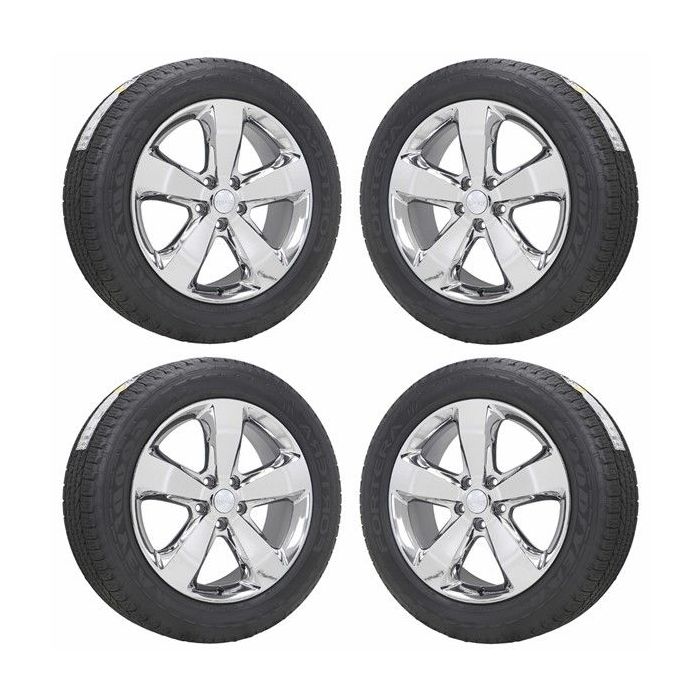 Jeep Grand Cherokee Wheel and Tire Sets-Wheel and Tire Packages-Wheel & Tire Sets-Wheel & Tire Packages-Wheel and Rim Sets-Wheel and Rim Packages-Wheel & Rim Sets -Wheel & Rim Packages PVD Bright Chrome 9137