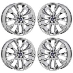 FORD EDGE wheel rim PVD BRIGHT CHROME 10046 stock factory oem replacement